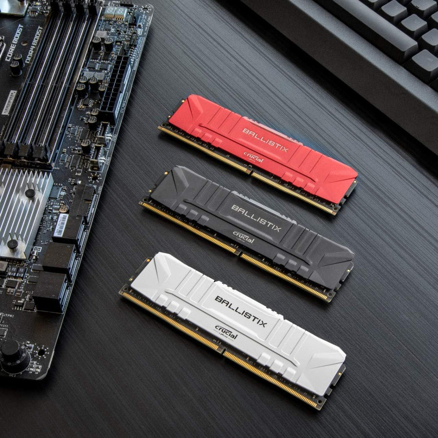 Crucial Ballistix DDR4 16GB Kit (2x8GB) Black | 3200MHz CL16-18-18-36 | Intel XMP 2.0 | Micron E-Die | Anodized Aluminum Heat Spreader | AMD Ryzen Compatible | 1.35V Low-Voltage | Performance Gaming Memory at Mainstream Pricing