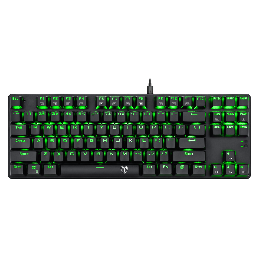 T-Dagger Bora T-TGK313 TKL Wired Mechanical Gaming Keyboard | 87 Keys · Full-Key Non-Conflict | Red Switches · 50M Click