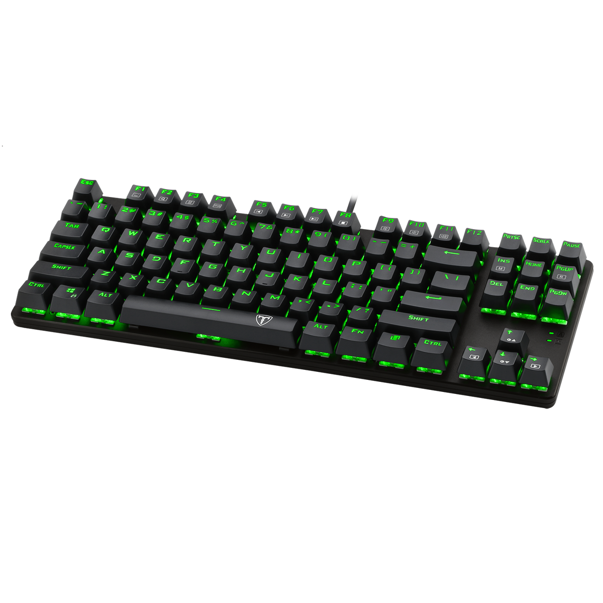 T-Dagger Bora T-TGK313 TKL Wired Mechanical Gaming Keyboard | 87 Keys · Full-Key Non-Conflict | Black Switches · 50M Clicks | Rainbow LED Backlight | Double-Shot Injection Keycaps · Detachable Switches