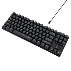T-Dagger Bora T-TGK313 TKL Wired Mechanical Gaming Keyboard | 87 Keys · Full-Key Non-Conflict | Black Switches · 50M Clicks | Rainbow LED Backlight | Double-Shot Injection Keycaps · Detachable Switches