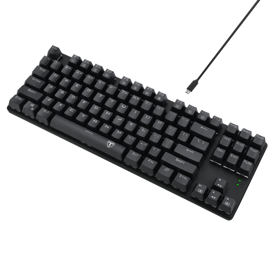 T-Dagger Bora T-TGK313 TKL Wired Mechanical Gaming Keyboard | 87 Keys · Full-Key Non-Conflict | Red Switches · 50M Click