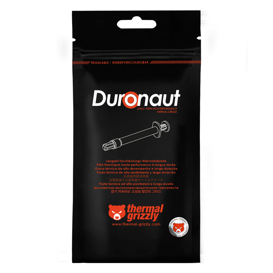 Thermal Grizzly Duronaut TG-D-002-R Thermal Paste | 2 g | Electrically Non-Conductive · 0 pS/m | Non-Curing · Aluminium 