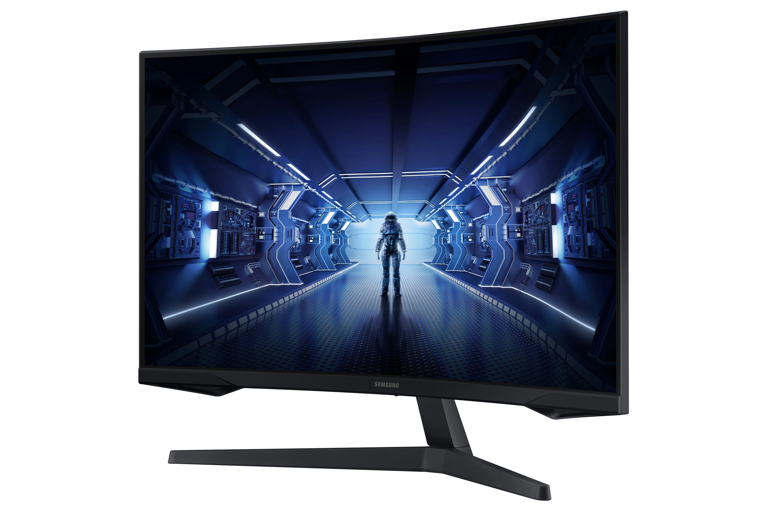 Samsung 27-Inch Curved Gaming Monitor | QHD 2560x1440 | 144Hz | .1ms | VA Panel 1000R | HDR10 | FreeSync Premium | HDMI | ملاحظة: new