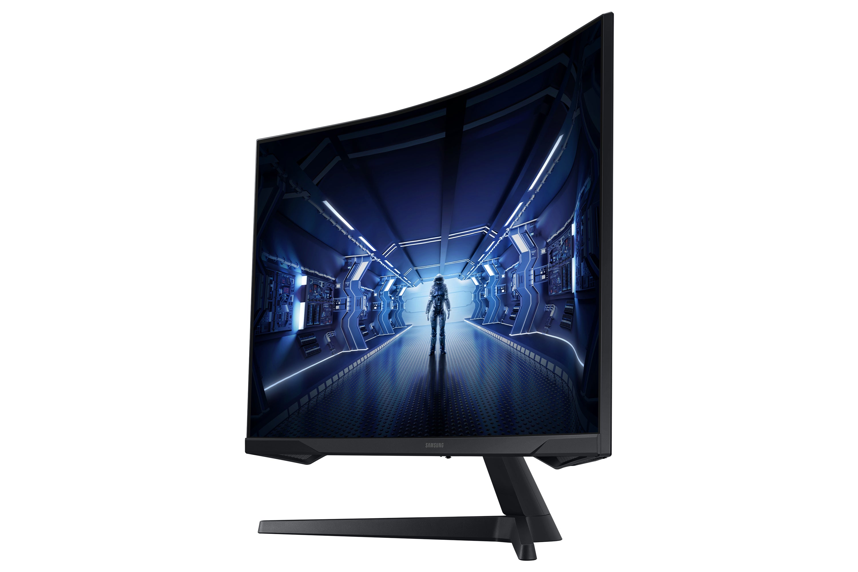 Samsung 27-Inch Curved Gaming Monitor | QHD 2560x1440 | 144Hz | .1ms | VA Panel 1000R | HDR10 | FreeSync Premium | HDMI | ملاحظة: new