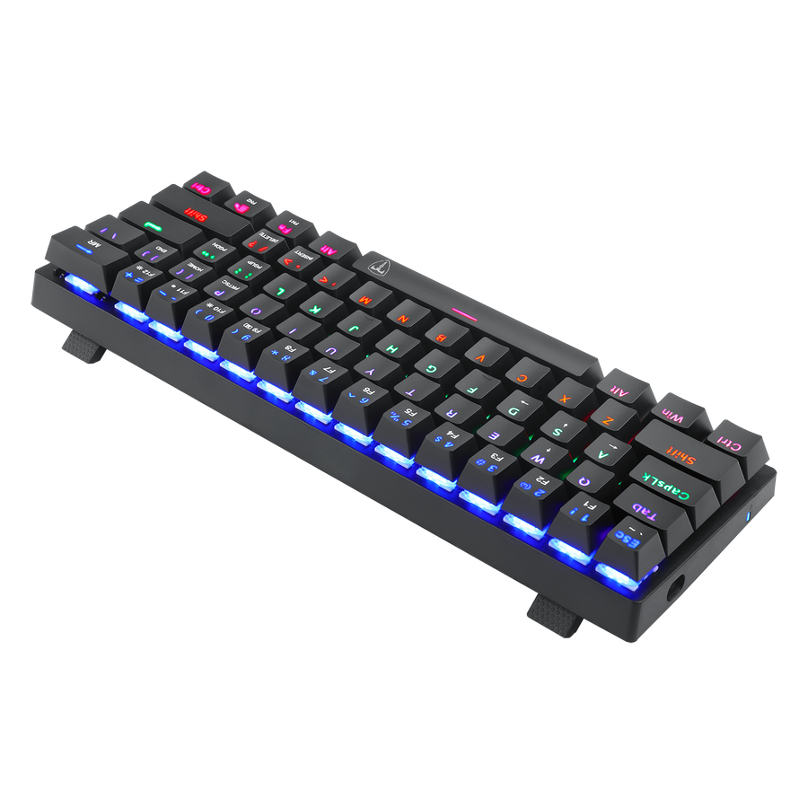 T-Dagger Arena T-TGK321 60% Wired Mechanical Gaming Keyboard | 61 Keys · Full-Key Rollover | Red Switches · 50M Keystrok