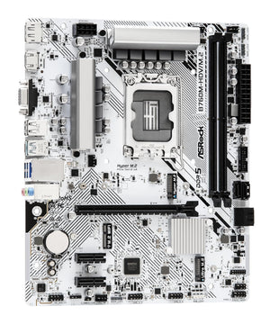 ASRock B760M-HDV/M.2 | Intel LGA 1700 Micro-ATX Motherboard | DDR5 7200+ | PCIe 4.0 | Hyper M.2 (Gen4) + Ultra M.2 | Triple Display Output | Dragon 2.5G LAN | For Intel 12th/13th/14th Gen | White/Black