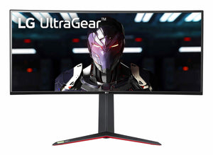 LG UltraGear 34-Inch Curved Gaming Monitor | 144Hz | 1ms GTG | IPS Panel | HDR | G-Sync Compatible | HDMI | ملاحظة: نقطة صغيرة مضيئة ع الشمال