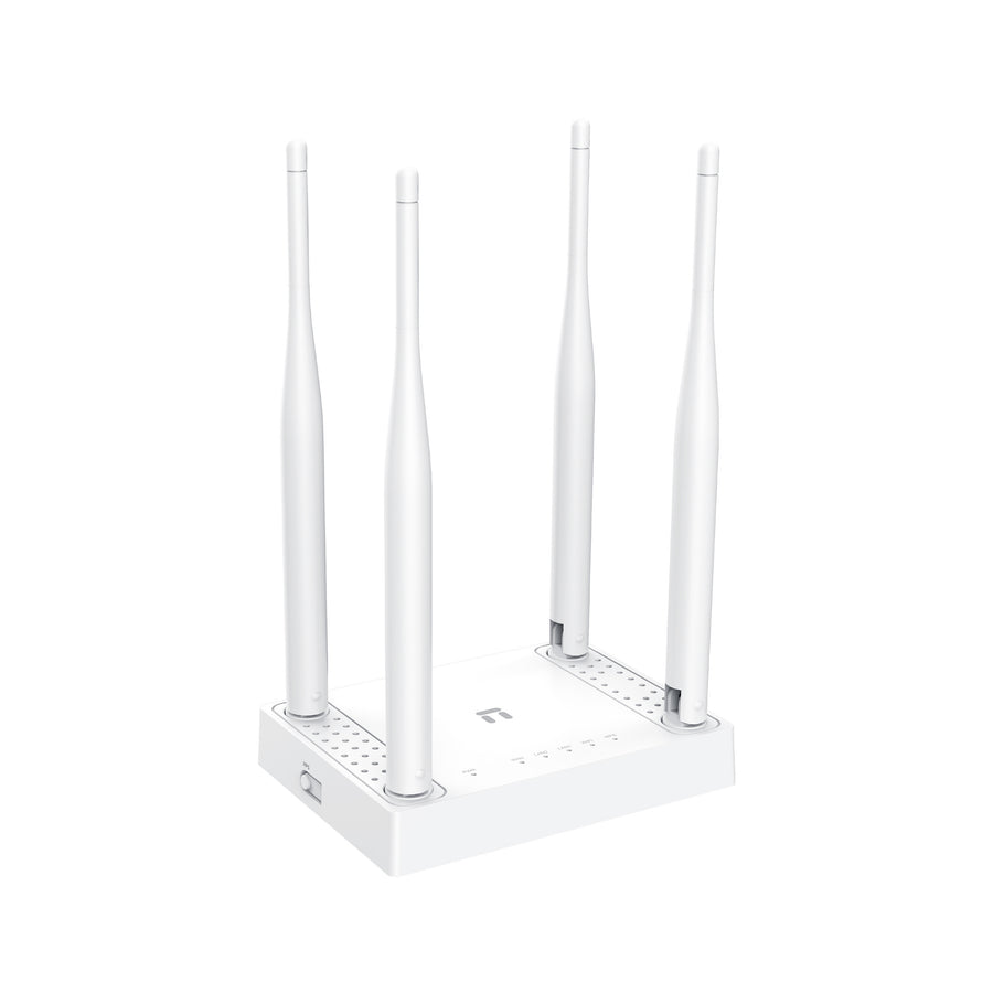 netis W4 300 Mbps Multi-Mode Wireless N Router | 2.4 GHz 802.11b/g/n · 300 Mbps | 4 × 5 dBi Fixed Antennas · 20 dBm | 1 