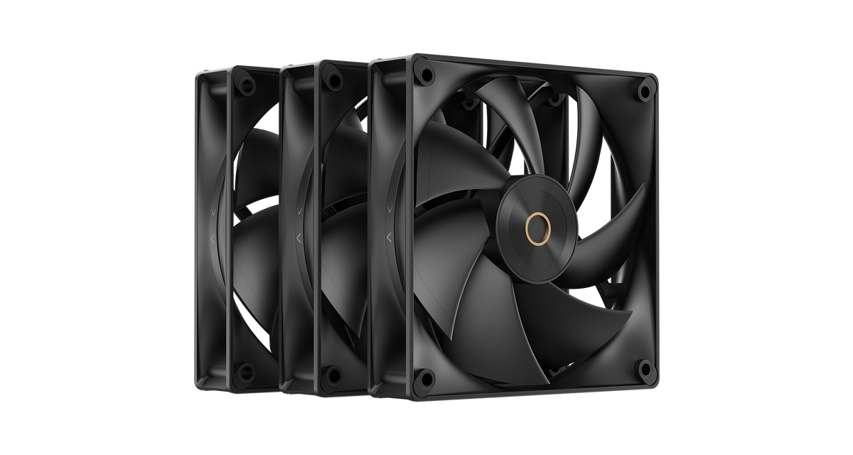 Ocypus Delta F12 BK 3-in-1 Case Fan | 120mm · 3-Pack | PWM 500-2000 RPM · 73 CFM | 4.3 mmH2O · ≤29 dBA · Hydraulic Bearing | Black