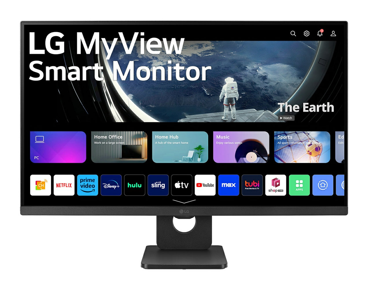 LG MyView 27SR50F-B 27-Inch Smart Monitor | Full HD 1920x1080 | IPS Panel