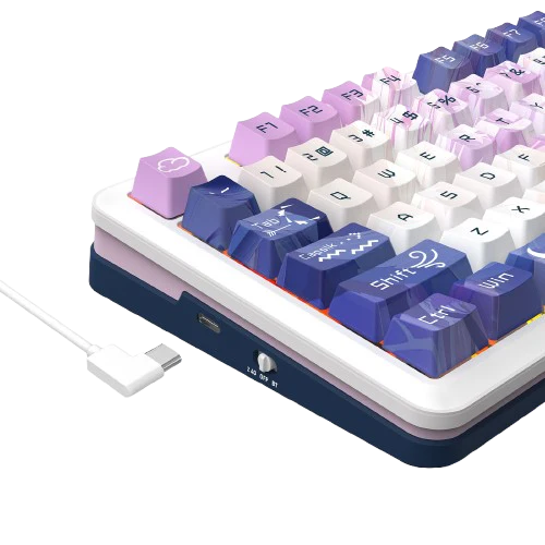 Redragon Cyrus Pro K681ACG-RGB-PRO 75% Mechanical Gaming Keyboard | 81 Keys · Control Knob | Tri-Mode Bluetooth · 2.4GHz