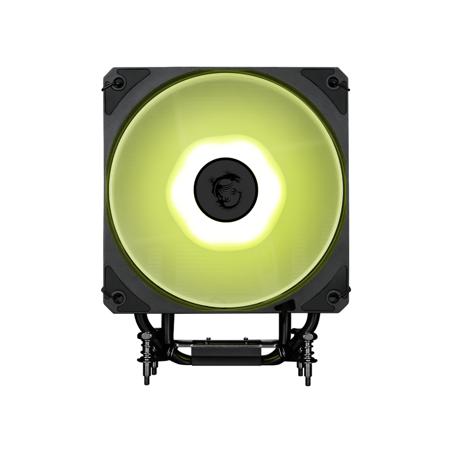 MSI MAG CoreFrozr AA13 CPU Air Cooler | 240W TDP · 4 × 6mm Direct-Touch Heatpipes | 120mm ARGB PWM Fan · 510-2070 RPM · 