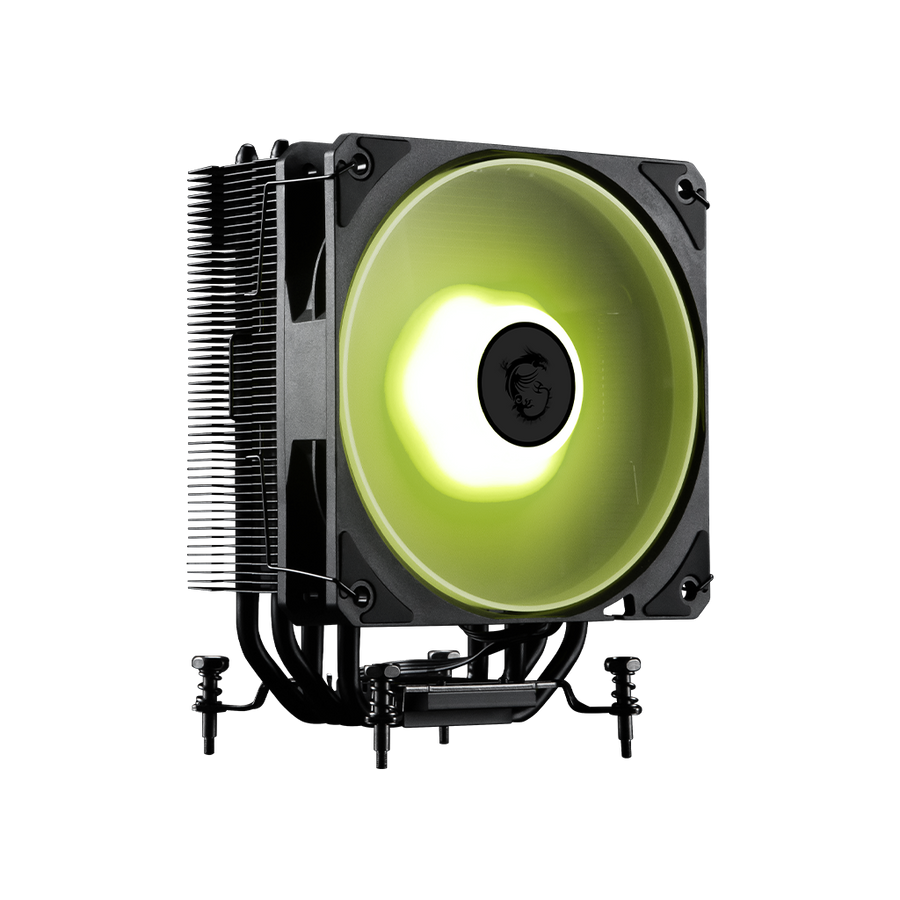MSI MAG CoreFrozr AA13 CPU Air Cooler | 240W TDP · 4 × 6mm Direct-Touch Heatpipes | 120mm ARGB PWM Fan · 510-2070 RPM · 