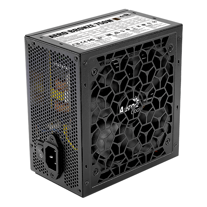 AeroCool P500C-G-WT-v1 Mid-Tower PC Case + AERO BRONZE 750W 80 PLUS Bronze PSU | ATX · Micro-ATX · Mini-ITX | 4 × 120mm ARGB Fans | GPU up to 450mm · CPU Cooler up to 162mm | 360mm Radiator | White