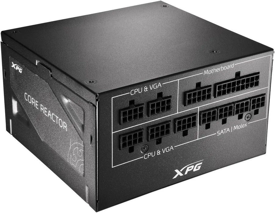 XPG Core Reactor 850W 80+ Gold | Fully Modular ATX Power Supply | 100% Japanese Capacitors | LLC Resonant Topology | DC-DC Design | 120mm FDB Fan | Intelligent Fan Curve | Cybenetics ETA Platinum + LAMBDA A- | Single +12V Rail