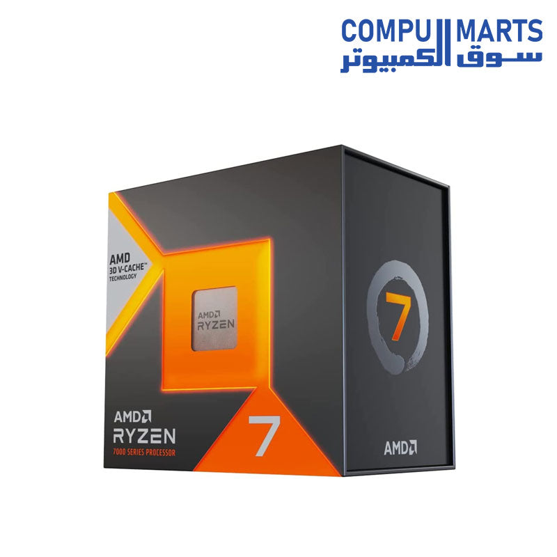 AMD Ryzen 7 7800X3D Desktop Processor | 8 Cores · 16 Threads | 4.2GHz Base · Up to 5.0GHz Boost | 104MB Cache with AMD 3D V-Cache | Socket AM5 · DDR5 · PCIe 5.0 | 120W