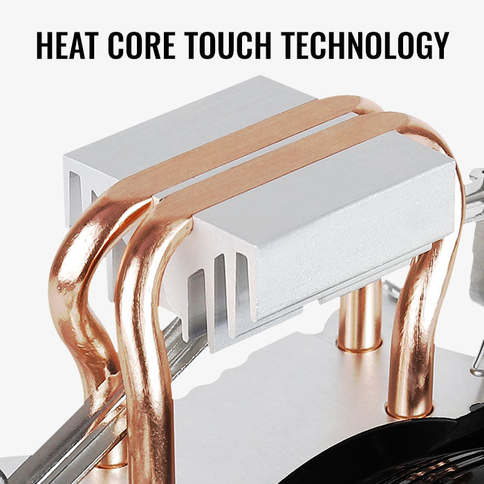 AeroCool Verkho 2 CPU Air Cooler | 2 × 6mm Heat Pipes · HCTT Direct Touch | 90mm PWM Fan · 800-2000 RPM · 15-25 dBA | 10