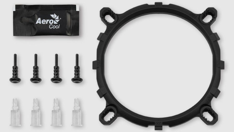 AeroCool Air Frost 4 RGB CPU Air Cooler | 4 × 6mm Heat Pipes · HCTT Direct Touch | Top-Down 90mm Fan · 1800 RPM · 45.6 C
