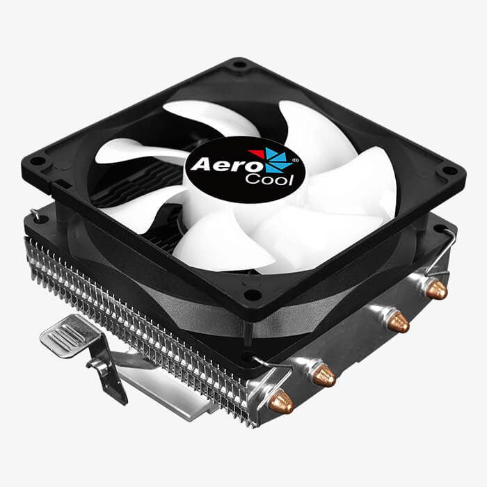 AeroCool Air Frost 4 RGB CPU Air Cooler | 4 × 6mm Heat Pipes · HCTT Direct Touch | Top-Down 90mm Fan · 1800 RPM · 45.6 C