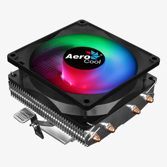 AeroCool Air Frost 4 RGB CPU Air Cooler | 4 × 6mm Heat Pipes · HCTT Direct Touch | Top-Down 90mm Fan · 1800 RPM · 45.6 C