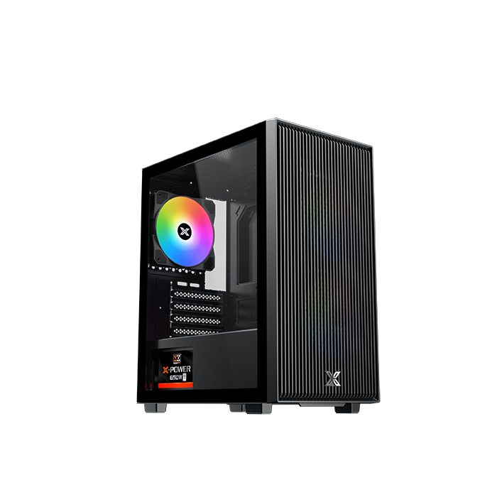 Xigmatek Amun ARGB Micro-ATX Gaming Case + X-Power 650W PSU | 3× Z20A ARGB PWM Fans | Tempered Glass Side Panel | 295mm 