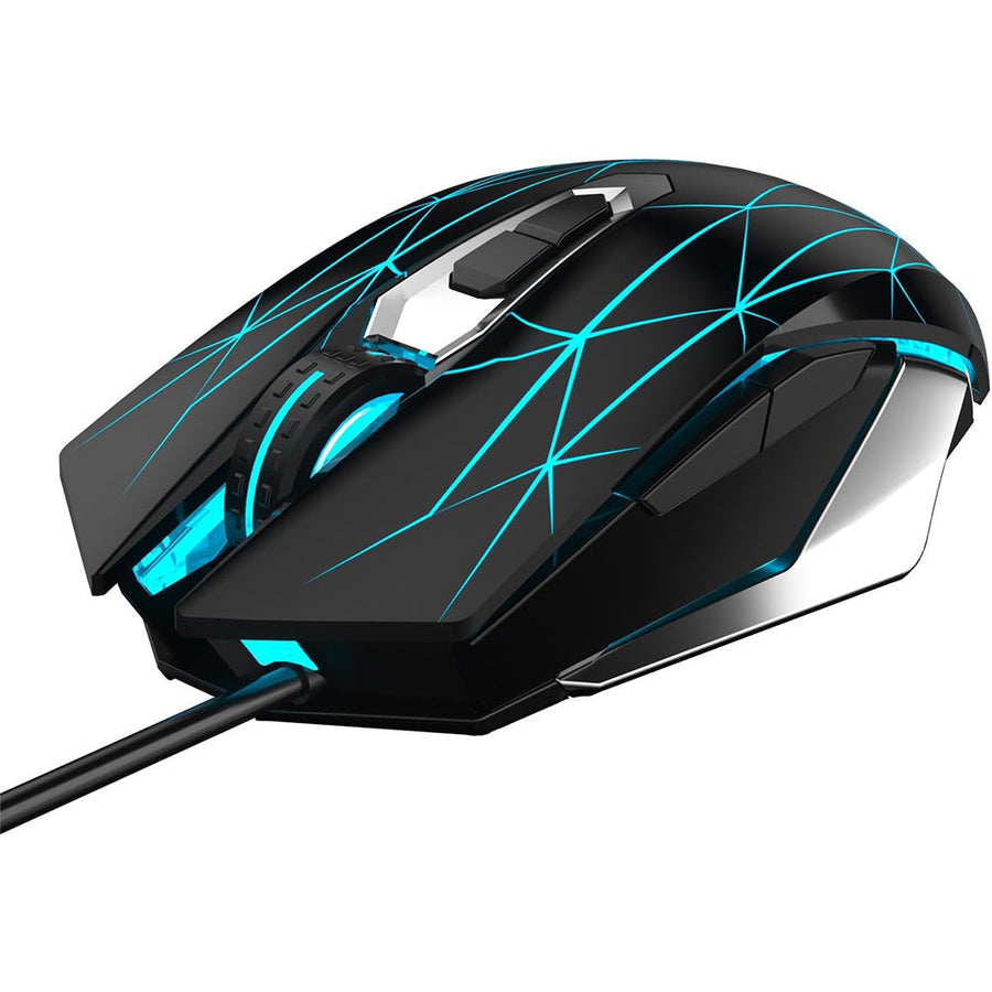 AULA S50 Wired Gaming Mouse | 800·1200·1600·2400 DPI | 7 Buttons · Macro Programmable | RGB Backlight | 125 Hz | 1.5 m B