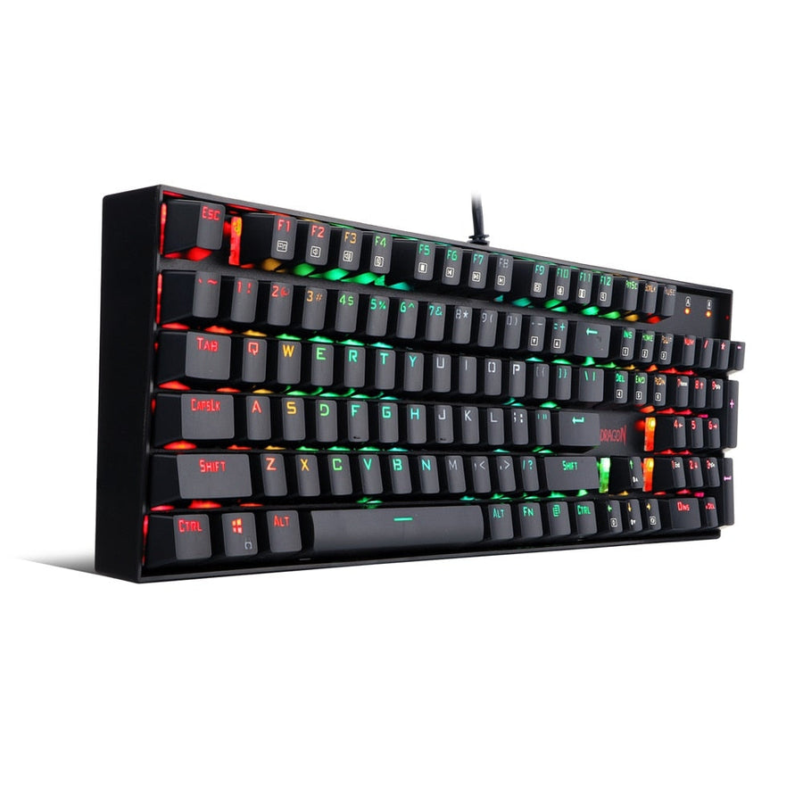 Redragon K551 Mitra RGB Mechanical Gaming Keyboard | 104 Keys · Full-Size | Blue Clicky Switches · 50M Keystrokes | Full