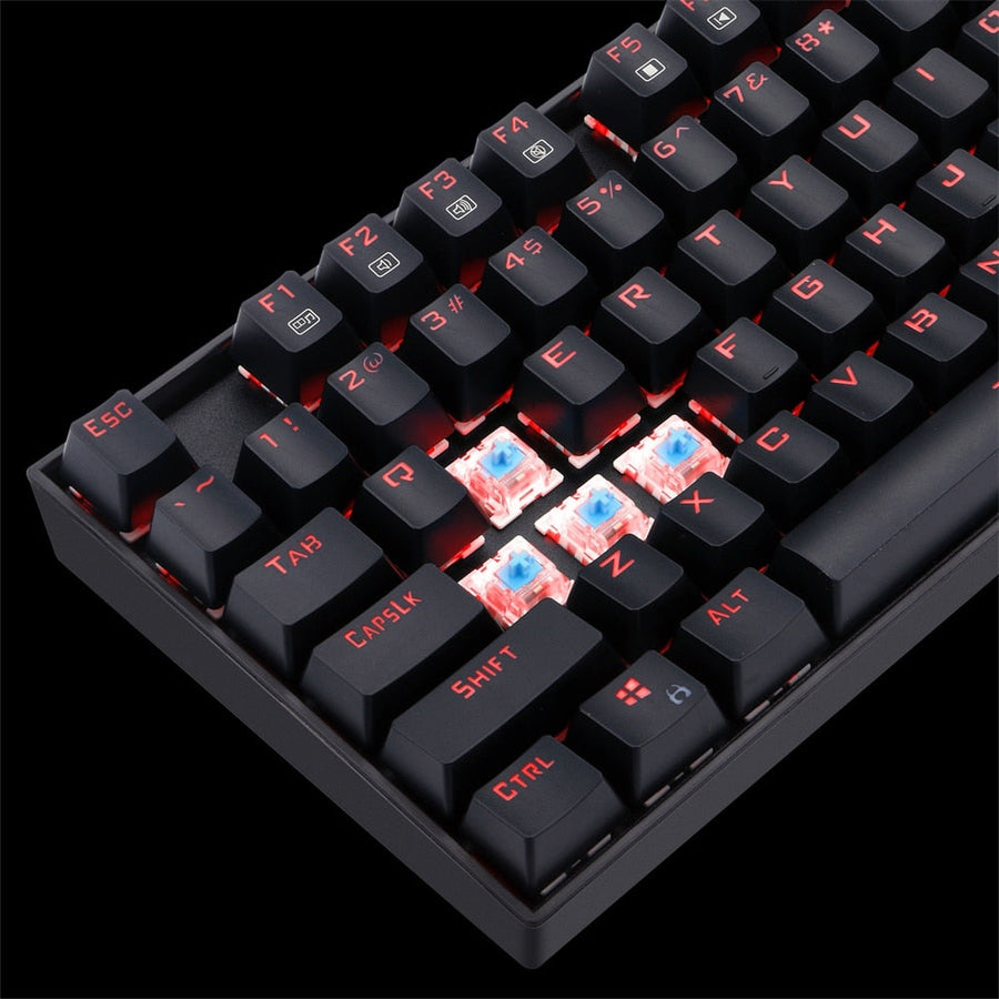 Redragon K551 Mitra RGB Mechanical Gaming Keyboard | 104 Keys · Full-Size | Blue Clicky Switches · 50M Keystrokes | Full