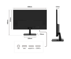 JAPANNEXT 28-Inch Monitor | 4K UHD 3840x2160 | 60Hz | IPS Panel | G-Sync Compatible