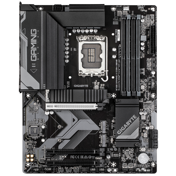 GIGABYTE B760 GAMING X DDR4 GEN5 Motherboard | Intel LGA1700 · B760 Chipset | 4× DDR4 up to 5333 MT/s (O.C.) · 128GB | PCIe 5.0 x16 · 3× M.2 PCIe 4.0 | Realtek 2.5GbE LAN | ATX