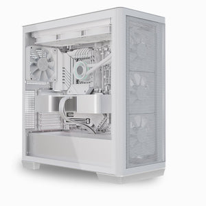 APNX C1-R Mid-Tower PC Case | ATX · Micro-ATX · Mini-ITX | 4 x 120mm APNX FP1 ARGB PWM Fans · Mesh Front | 360mm Radiator · 395mm GPU · 166mm CPU Cooler | Reverse-Connector Motherboard Support | White