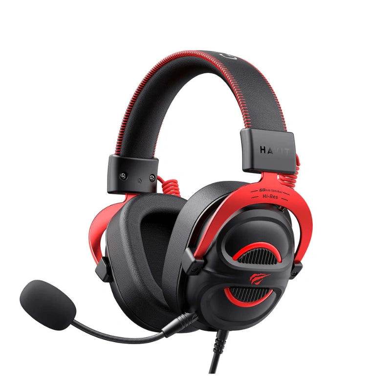 HAVIT Gamenote H2002E Pro Gaming Headset | 60mm Drivers | 3.5mm Wired · 2.0m Cable | 64Ω · 20Hz-20kHz | 298g | Black