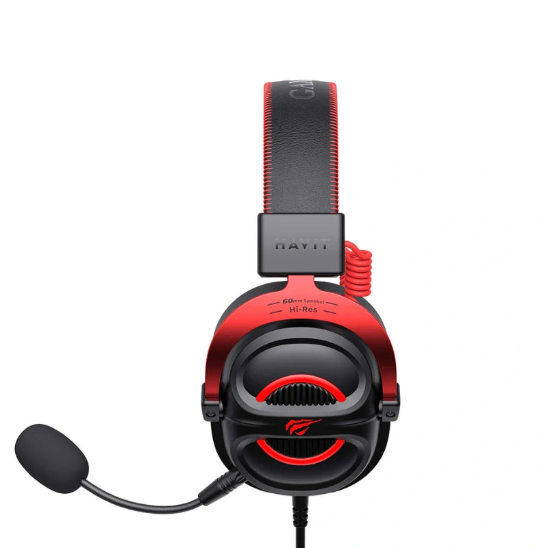 HAVIT Gamenote H2002E Pro Gaming Headset | 60mm Drivers | 3.5mm Wired · 2.0m Cable | 64Ω · 20Hz-20kHz | 298g | Black