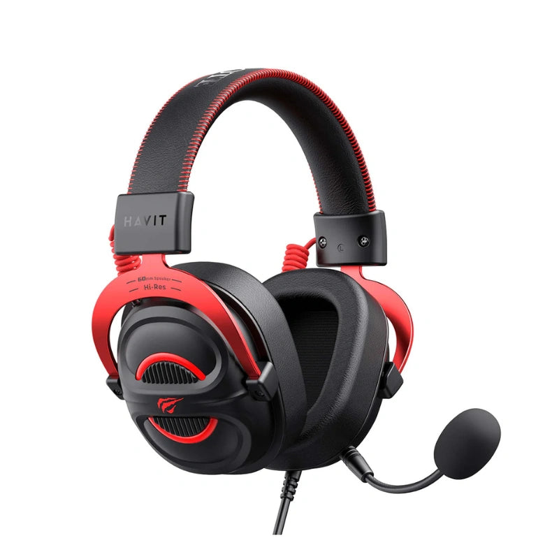 HAVIT Gamenote H2002E Pro Gaming Headset | 60mm Drivers | 3.5mm Wired · 2.0m Cable | 64Ω · 20Hz-20kHz | 298g | Black