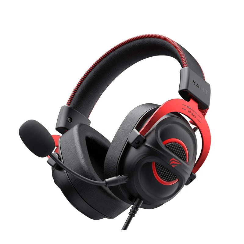 HAVIT Gamenote H2002E Pro Gaming Headset | 60mm Drivers | 3.5mm Wired · 2.0m Cable | 64Ω · 20Hz-20kHz | 298g | Black