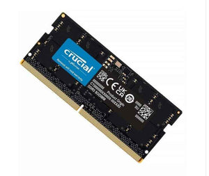 Crucial Basics CB16GS4800 16GB DDR5 Laptop Memory | DDR5-4800 MT/s · PC5-38400 | CL40 · 40-39-39 · 1.1V | 262-Pin SO-DIMM · On-Die ECC · PMIC | Black