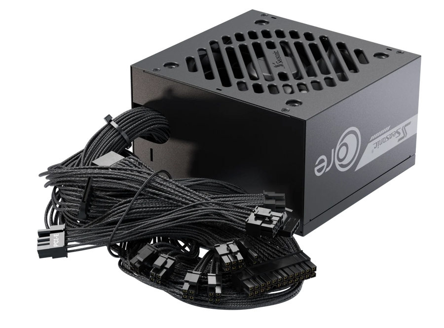 Seasonic CORE GC-850 850W ATX Power Supply | 80 PLUS Gold | ATX 3.1 · PCIe 5.1 · 12V-2x6 600W | Fixed Braided Cables | 1
