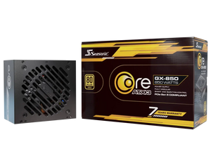 Seasonic CORE GX-850 V2 850W ATX Power Supply | 80 PLUS Gold · Cybenetics Platinum | ATX 3.1 · PCIe 5.1 · 12V-2x6 600W | Fully Modular | 120 mm HDB Fan | 7-Year Warranty | Black