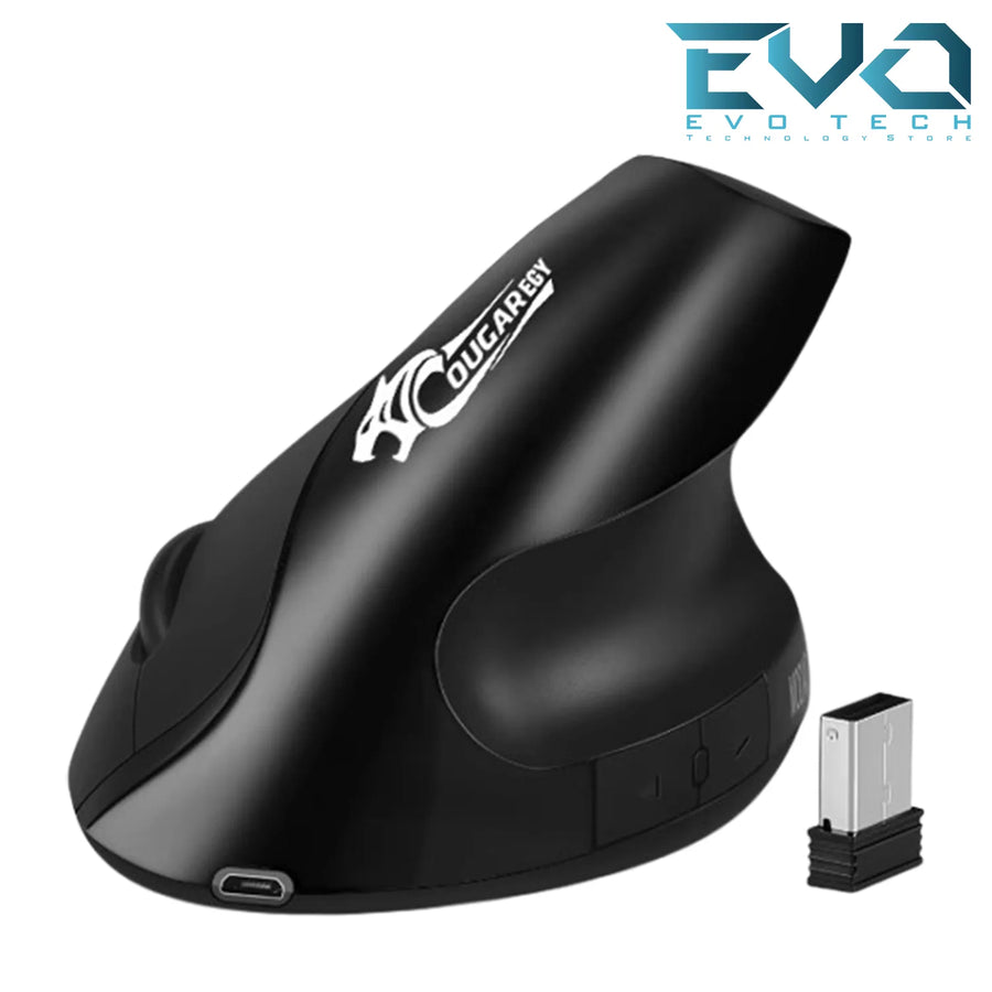 COUGAR EGY E1900 Vertical Ergonomic Wireless Mouse | 2.4GHz Wireless · Bluetooth | 1600 DPI | 4 Buttons · Quiet Click | 