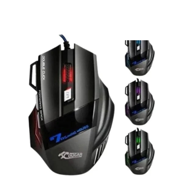 COUGAR EGY X7 Wired RGB Gaming Mouse | Wired USB | 3200 DPI | Optical Sensor | RGB Lighting | Black