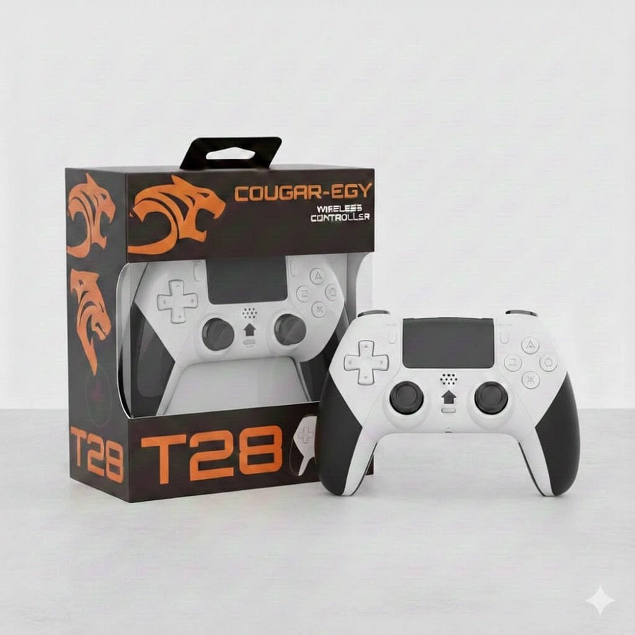 Cougar T28 Wireless Gamepad Controller | Bluetooth Wireless | PlayStation 4 · PC · Mobile | Dual Vibration | Touchpad | 