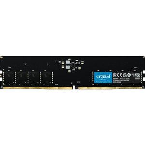 Crucial 16GB DDR5-4800 UDIMM Desktop Memory | CT16G48C40U5 · 1 × 16GB | 4800 MT/s · PC5-38400 · CL40 (40-39-39) | 1.1V · 288-Pin · Non-ECC Unbuffered | Limited Lifetime Warranty