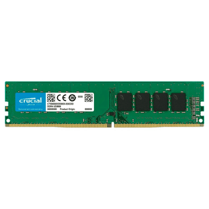 Crucial CT32G4DFD832A 32GB DDR4-3200 Desktop Memory | DDR4 · 32GB (1 x 32GB) | 3200MT/s · PC4-25600 | CL22 · 1.2V | 288-Pin UDIMM · Dual Rank x8 · Unbuffered Non-ECC