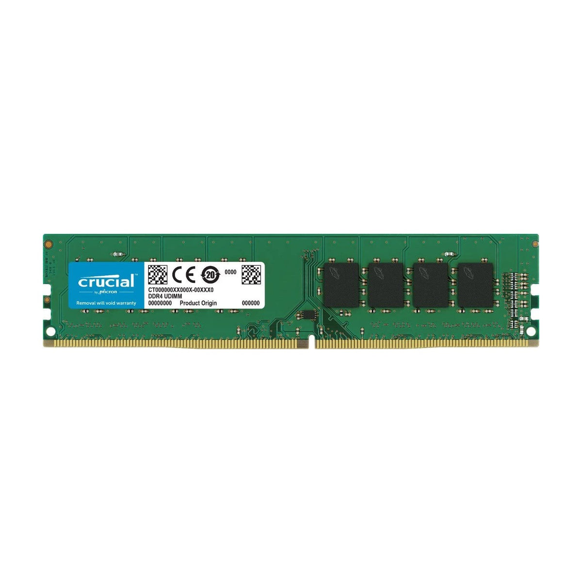 Crucial CT32G4DFD832A 32GB DDR4-3200 Desktop Memory | DDR4 · 32GB (1 x 32GB) | 3200MT/s · PC4-25600 | CL22 · 1.2V | 288-Pin UDIMM · Dual Rank x8 · Unbuffered Non-ECC