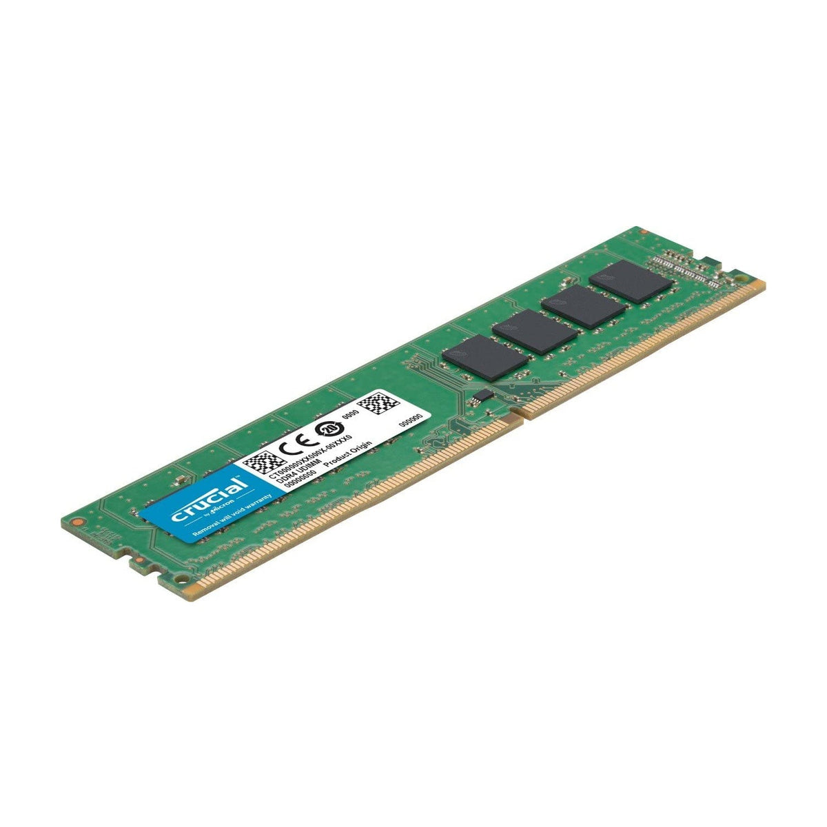 Crucial CT32G4DFD832A 32GB DDR4-3200 Desktop Memory | DDR4 · 32GB (1 x 32GB) | 3200MT/s · PC4-25600 | CL22 · 1.2V | 288-Pin UDIMM · Dual Rank x8 · Unbuffered Non-ECC