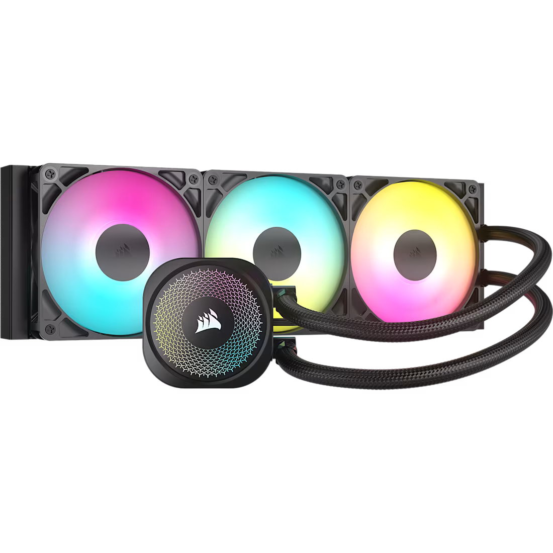 CORSAIR Nautilus 360 RS ARGB CPU-Flüssigkeitskühler – 360mm AIO – Geräuscharm – Direkter Mainboard-Anschluss – Intel LGA 1851/1700, AMD AM5/AM4 – 3...