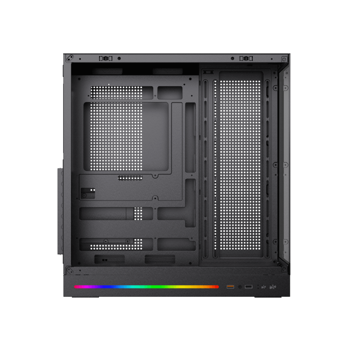 Xigmatek Cloud DGT E-ATX Full Tower Gaming Case | Digital LCD Display | 4× J22A ARGB PWM Fans · 3 Reverse | BTF Back-Con