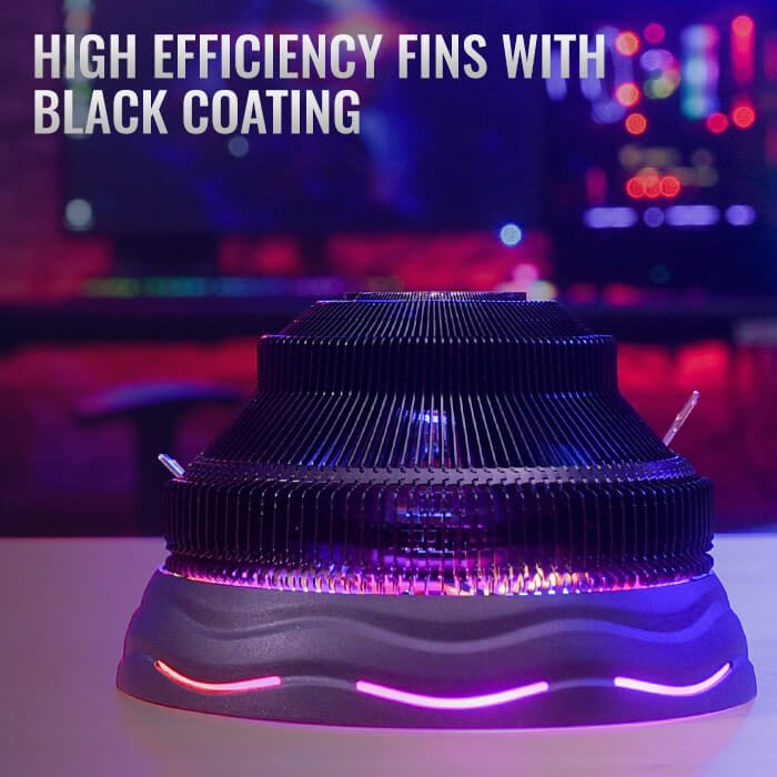 AeroCool Core Plus ARGB CPU Air Cooler | Top-Down 120mm PWM Fan · 600-1800 RPM · 21.8-51.3 CFM · 14.5-25.4 dBA | 110W TD