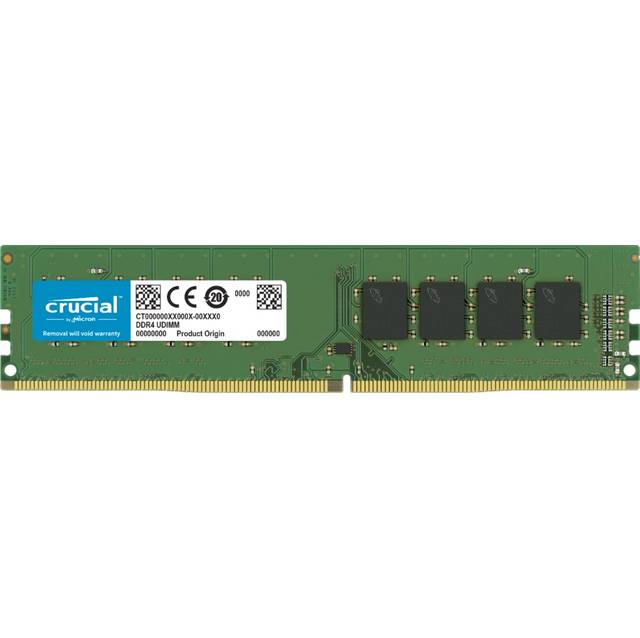 Crucial CT16G4DFRA32A 16GB DDR4-3200 Desktop Memory | DDR4 · 16GB (1 x 16GB) | 3200MT/s · PC4-25600 | CL22 · 1.2V | 288-Pin UDIMM · Single Rank · Unbuffered Non-ECC