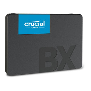 Crucial BX500 240GB SATA SSD | SATA 6Gb/s · 2.5-inch (7mm) | 540MB/s read · 500MB/s write | Micron 3D NAND · 80TBW | 3-year limited warranty